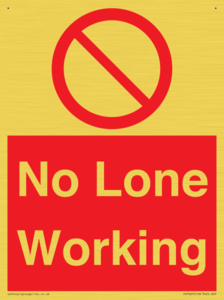 No Lone Working